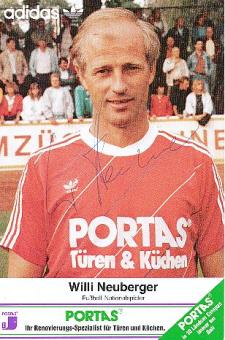 Willi Neuberger  Portas  Fußball Autogrammkarte  original signiert 