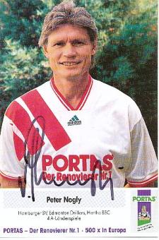 Peter Nogly  Portas  Fußball Autogrammkarte  original signiert 