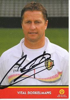 Vital Borkelmans  Belgien   Fußball Autogrammkarte original signiert 