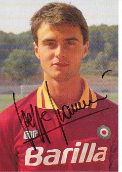 Giuseppe Giannini  AS Rom  Fußball Autogrammkarte  original signiert 