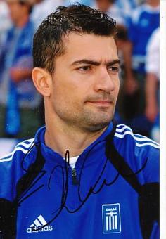 Konstantinos Chalkias  Griechenland Europameister EM 2004  Fußball Autogramm Foto original signiert 