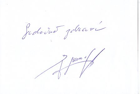 Jan Brumovsky   Dukla Prag  Fußball Autogramm Blatt  original signiert 