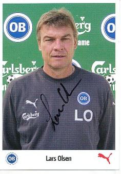 Lars Olsen  Odense BK  Dänemark Fußball Autogrammkarte original signiert 