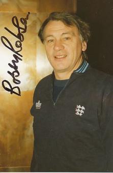 Bobby Robson † 2009 England WM 1986  Fußball Autogramm Foto original signiert 