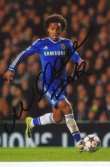 Willian   FC Chelsea London  Fußball Autogramm Foto original signiert 