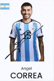Angel Correa  Argentinien Weltmeister WM 2022  Fußball  Autogramm Foto  original signiert 