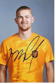 Matthijs de Ligt  Holland  Fußball  Autogramm Foto  original signiert 
