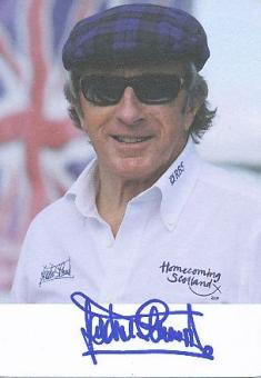 Jackie Stewart 3 x Weltmeister  Formel 1  Auto Motorsport  Autogrammkarte  original signiert 