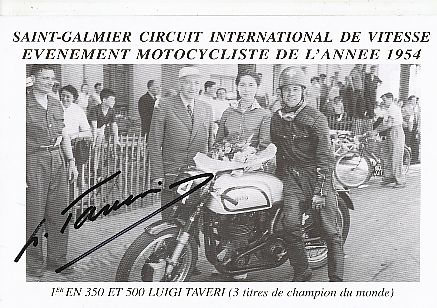 Luigi Taveri † 2018 CH  Motorrad Sport Autogrammkarte  original signiert 