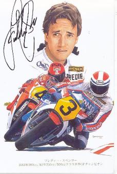 Freddie Spencer  USA  3 x  Weltmeister Motorrad Sport Autogramm Foto original signiert 