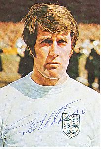 Geoff Hurst England Weltmeister WM 1966  Fußball Autogramm Sticker original signiert 