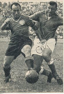Zlatko "Cik" Cajkovski † 1998  Jugoslawien WM 1950  Fußball Autogramm Bild original signiert 
