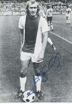 Horst Blankenburg  Ajax Amsterdam  Fußball Autogrammkarte original signiert 