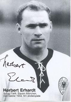 Herbert Erhardt  DFB Weltmeister WM 1954   Fußball Autogrammkarte  original signiert 