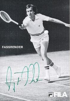 Jürgen Faßbender  Tennis  Autogrammkarte  original signiert 