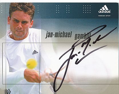 Jan Michael Gambill  USA  Tennis  Autogrammkarte  original signiert 