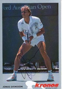 Jonas Svensson  Schweden  Tennis  Autogrammkarte  original signiert 