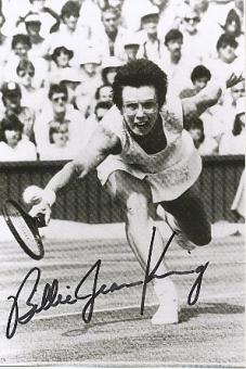 Billie Jean King  USA Tennis Autogramm Foto original signiert 