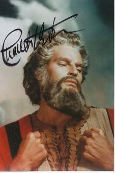 Charlton Heston † 2008  Film & TV Autogramm Foto original signiert 