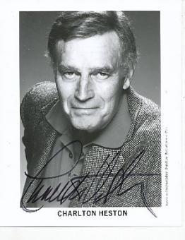 Charlton Heston † 2008  Film & TV Autogramm Foto original signiert 