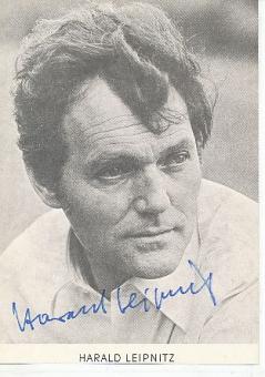 Harald Leipnitz  † 2000  Film & TV  Autogrammkarte original signiert 