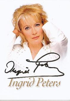 Ingrid Peters  Musik  Autogrammkarte original signiert 