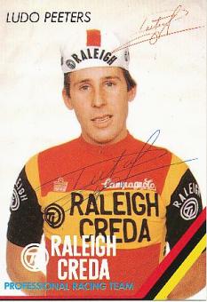 Ludo Peeters  Belgien  Radsport Autogrammkarte  original signiert 