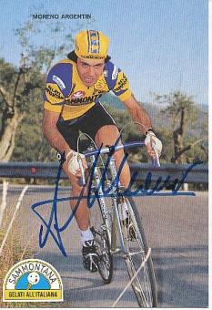 Moreno Argentin Italien  Radsport Autogrammkarte  original signiert 