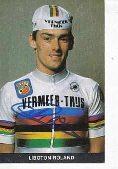 Roland Liboton  Belgien  Radsport Autogrammkarte  original signiert 