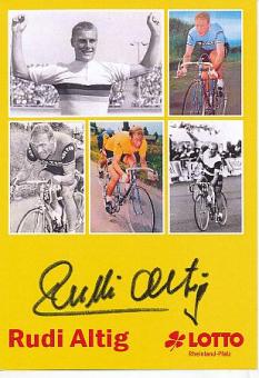 Rudi Altig † 2016   Radsport Autogrammkarte  original signiert 