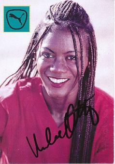 Merlene Ottey  Jamaika  Leichtathletik  Autogrammkarte  original signiert 