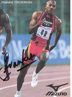 Frankie Fredericks   Namibia  Leichtathletik  Autogrammkarte  original signiert 