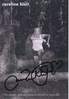 Carolina Klüft   Schweden  Leichtathletik  Autogrammkarte  original signiert 