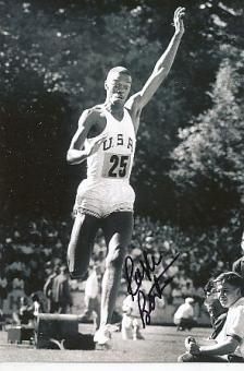 Ralph Boston † 2023  USA  Leichtathletik  Autogramm Foto  original signiert 