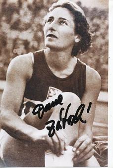 Dana Zatopek † 2020 CSSR Tschechien   Leichtathletik  Autogramm Foto  original signiert 