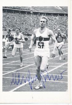 Manfred Germar  Leichtathletik  Autogrammkarte  original signiert 