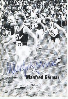 Manfred Germar  Leichtathletik  Autogrammkarte  original signiert 