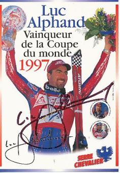 Luc Alphand   Frankreich   Ski Alpin  Autogrammkarte  original signiert 