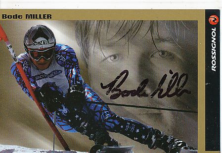 Bode Miller    USA   Ski Alpin  Autogrammkarte  original signiert 