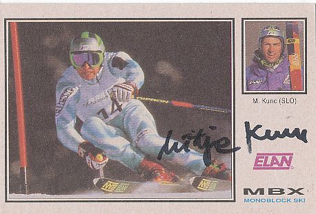 Mitja Kunc    Slowenien   Ski Alpin  Autogrammkarte  original signiert 