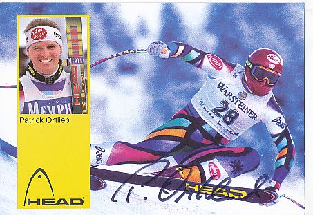 Patrick Ortlieb   Österreich   Ski Alpin  Autogrammkarte  original signiert 