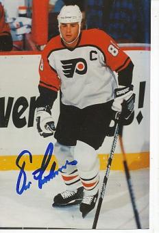 Eric Lindros  Philadelphia Flyers  Eishockey  Autogramm Foto  original signiert 
