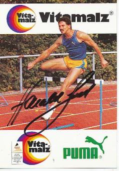 Harald Schmid   Leichtathletik  Autogrammkarte  original signiert 