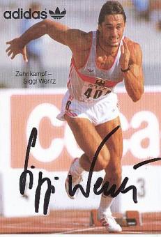 Siggi Wentz  Leichtathletik  Autogrammkarte  original signiert 