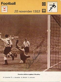 Gil Merrick † 2010 England WM 1954  Fußball Autogrammkarte  original signiert 