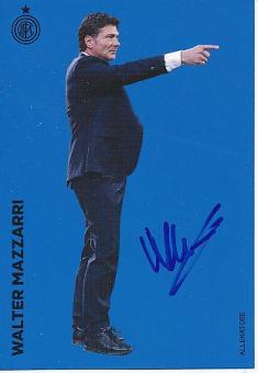 Walter Mazzarri   Inter Mailand   Fußball Autogrammkarte original signiert 
