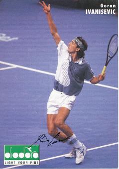 Goran Ivanisevic   Kroatien   Tennis  Autogrammkarte  original signiert 