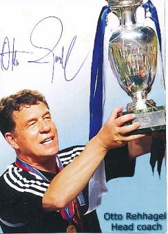 Otto Rehhagel  Griechenland Europameister EM 2004  Fußball Autogrammkarte original signiert 