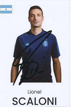Lionel Scaloni  Argentinien Weltmeister WM 2022  Fußball  Autogramm Foto  original signiert 