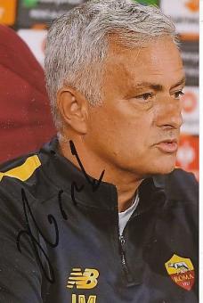 Jose Mourinho  AS Rom  Fußball  Autogramm Foto  original signiert 